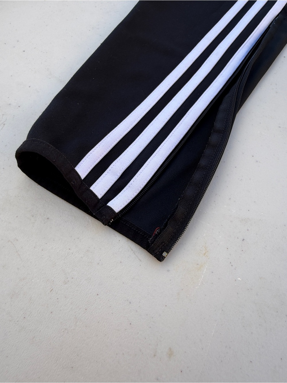 Adidas Black Jogger Pants with White Side Stripes - Picture 2 of 4